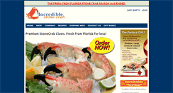 Desktop Screenshot of incrediblestonecrab.com